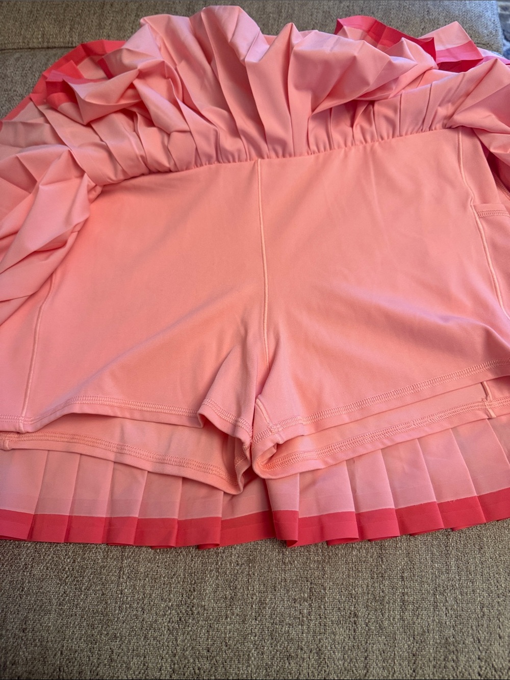 BRAND NEW WITH TAGS aerie Coral Pink Active Skirt Size XL - Picture 7 of 11